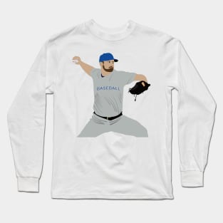 Baseball player throwing the ball Long Sleeve T-Shirt
